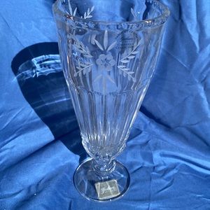 Vintage Gorham Crystal Chantilly Collection vase